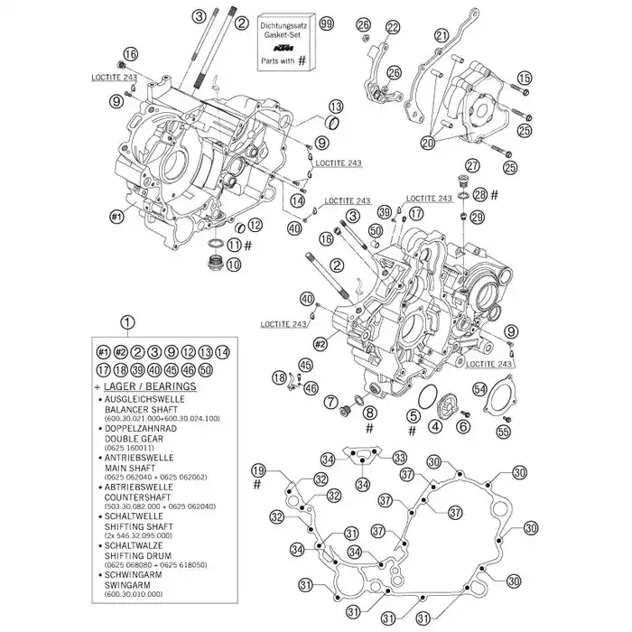 Markenware MOTORGEHÄUSEDICHTUNG 0,5MM