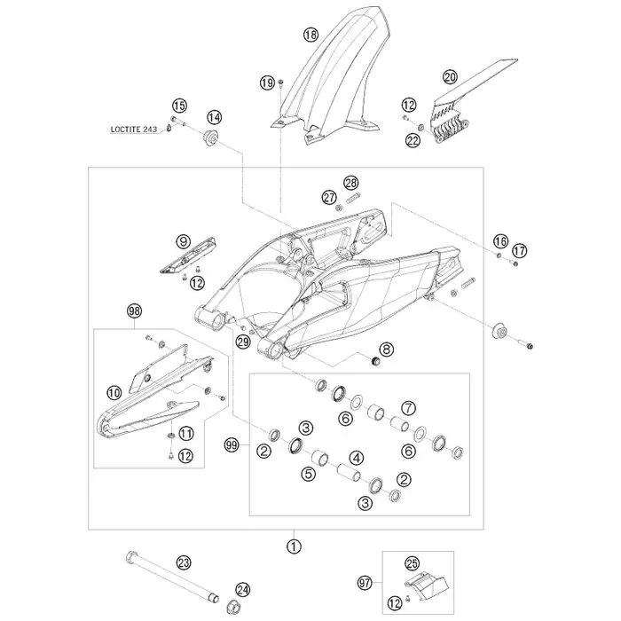 KETTENSCHUTZ OBEN RC8 Wochenendangebot