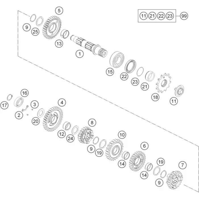 Sofort Bestellen Schieberad 5.Gang, Z=23