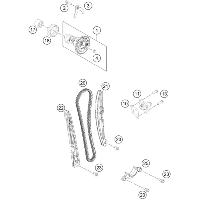 Neu STEUERKETTE Z=110 08