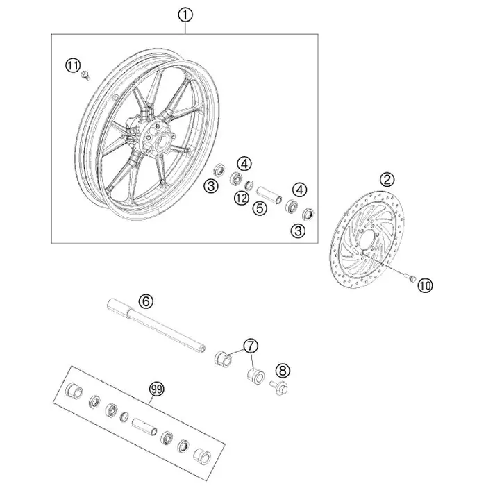 BREMSSCHEIBE VORNE D=280MM Mega-Angebot