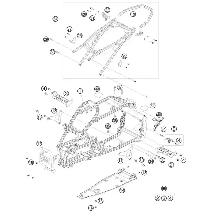 Knallerangebot Motorträger links kpl. SX