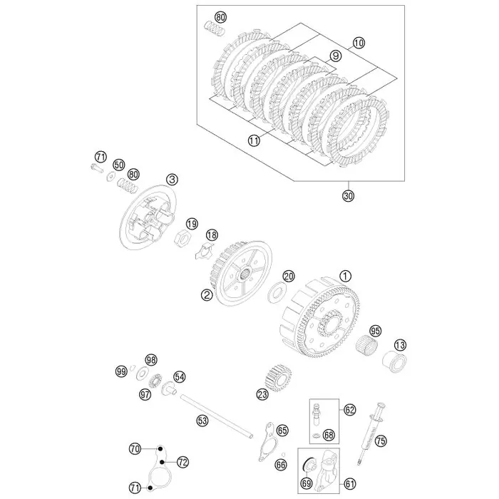 KOLBEN MIT O-RING 125/200 2000 Highlight