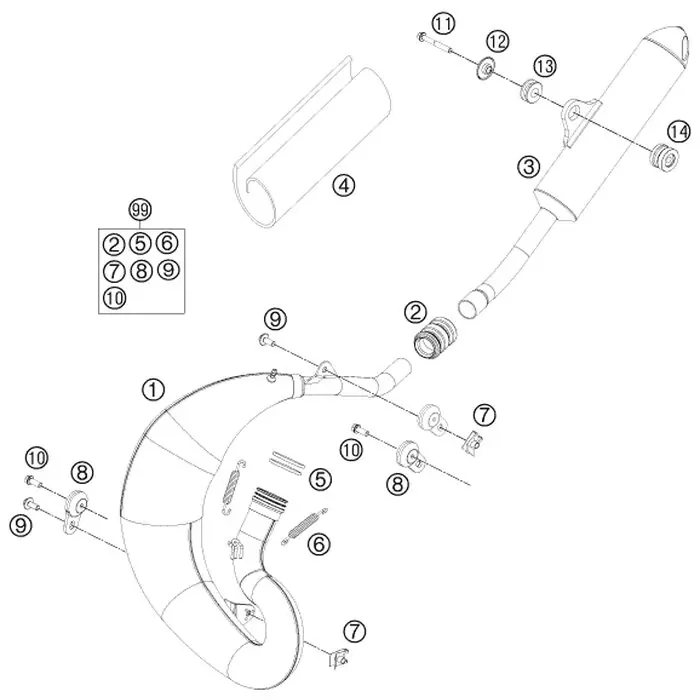 Top-Preis AUSPUFFKRÜMMER 65 SX