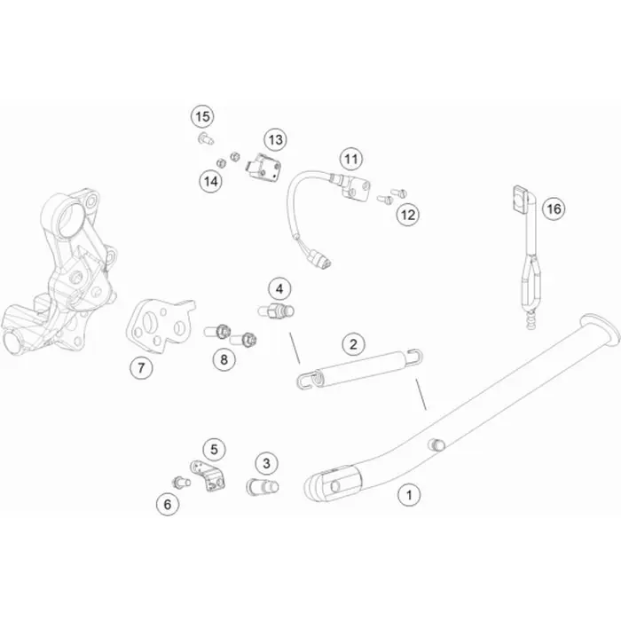 SEITENSTÄNDER L=331MM ENDURO08 Mega-Angebot