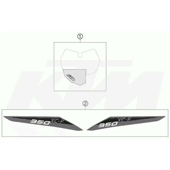 Neue Ware DEKOR HECKTEIL 350 XC-F 13