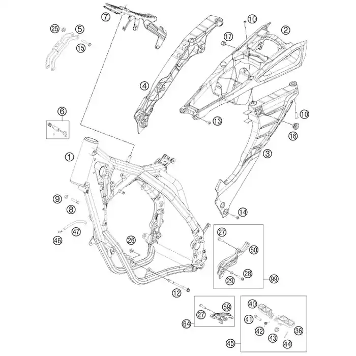 Direkt Vom Hersteller MOTORSTREBE 125 SX 11