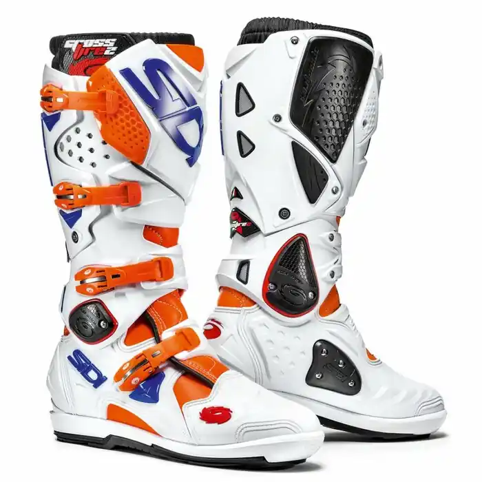 Rabatt Sidi Crossfire Stiefel 2 Weiss-Orange 48