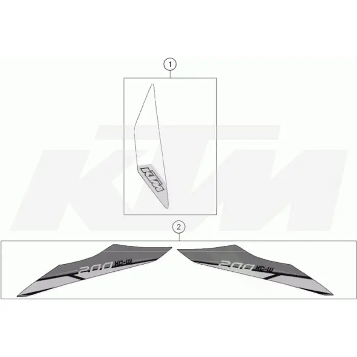 AUFKLEBER-SET HECK 200 XC-W 14 Rabatt