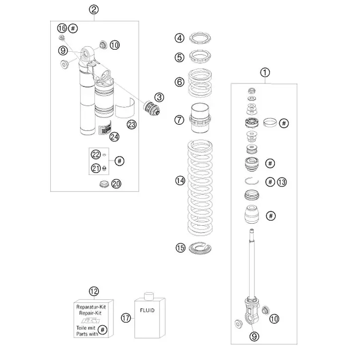 LAGERSET KGW 1525 990 DUKE Neue Kollektion