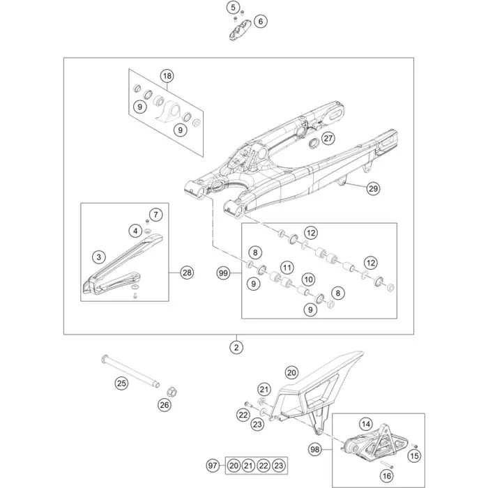 Schneller Versand KETTENGLEITSCHUTZ KIT 11-15