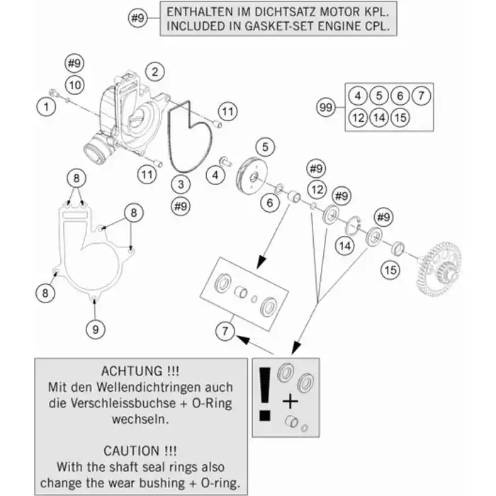 Knallerangebot Wasserpumpen Reparatur Kit