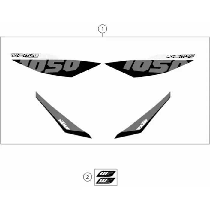 Letzte Chance DEKORSATZ 1050 ADVENTURE