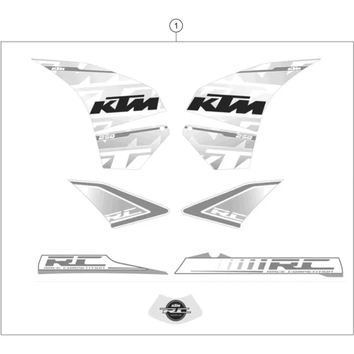 Dekorsatz 250 RC ws Günstig
