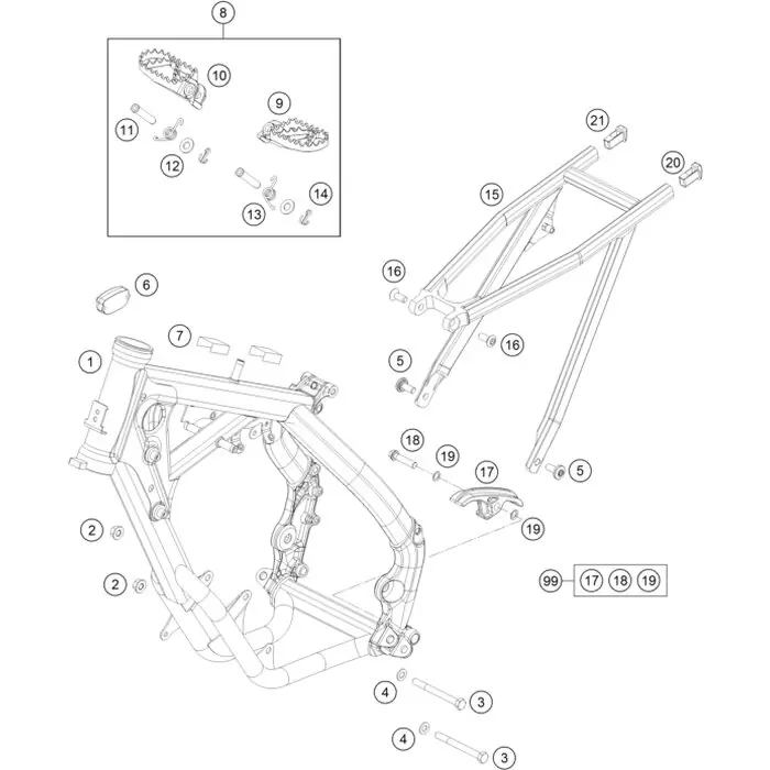 Rahmen ‘‘463P3‘‘ weiß Markenprodukt