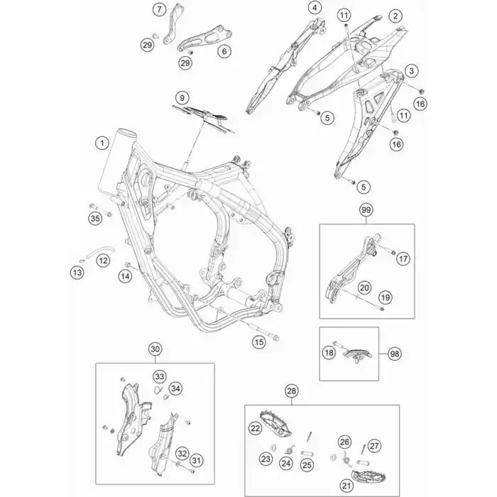 Rahmen 504R3 weiß Neue Kollektion