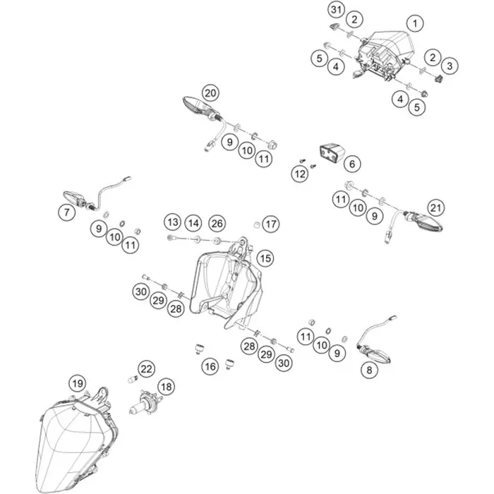 Wochenendangebot Schraube Anbindung Halogenscheinwerfer