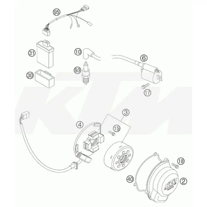 ZÜNDANLAGE KPL. 65 SX 2003 Neue Kollektion