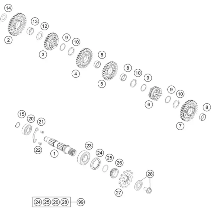 Schieberad 5.G. Meistverkauft