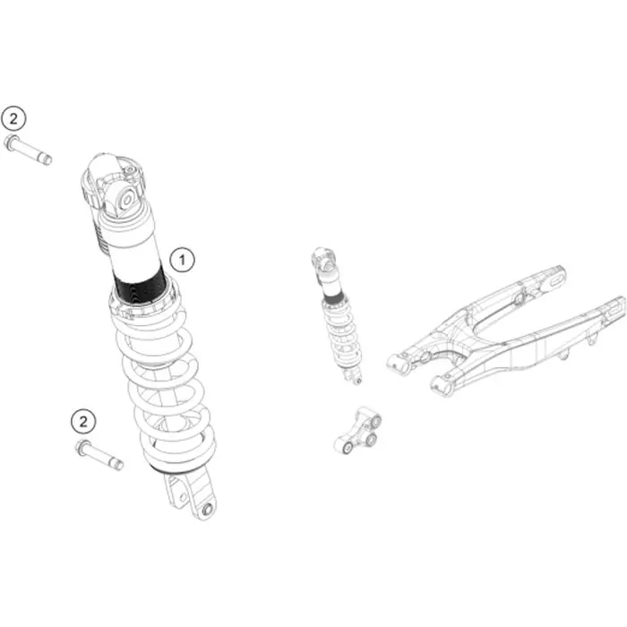 Federbein 125/150 SX/TC US 19 Sichere Zahlung