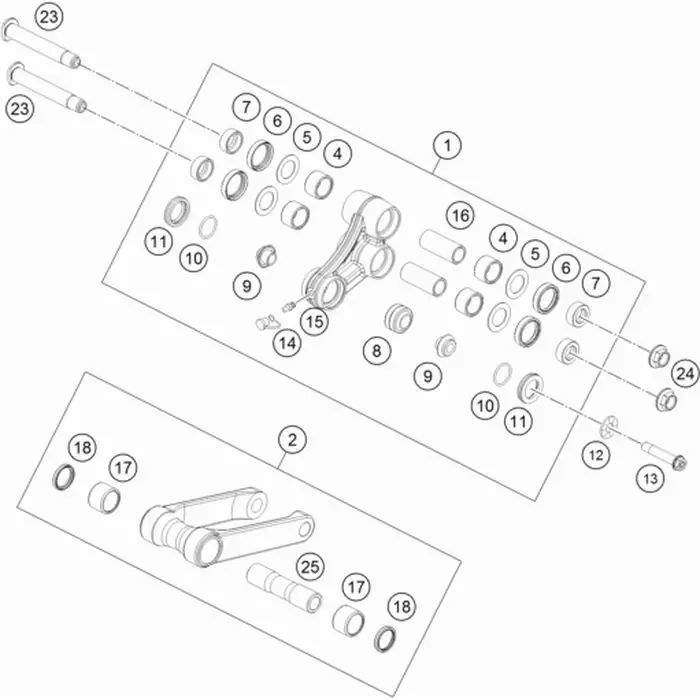 Saisonangebot Dreieckshebel kpl.