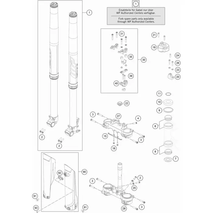 Gabelbrücke unten x=22mm kpl. Nur Für Kurze Zeit