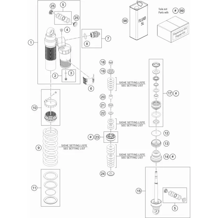 Federbeingehäuse M53x1 h56 kpl. Sonderangebot