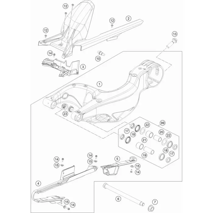 Sonderangebot Schwinge kpl. SD-R 20
