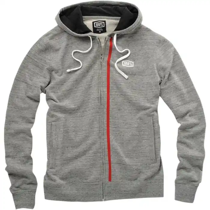 Nur Heute 100% Zip-Hoody Drew Grau