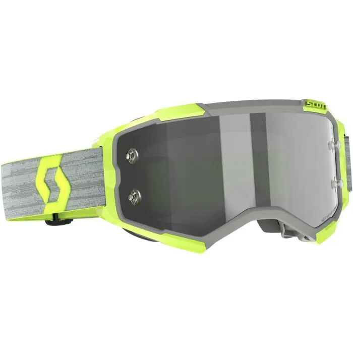 Scott Brille Fury LS Grau Gelb - Getönt Sonderangebot