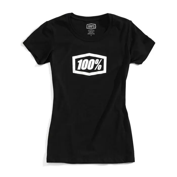 100% T-Shirt Damen Essential Schwarz Billig