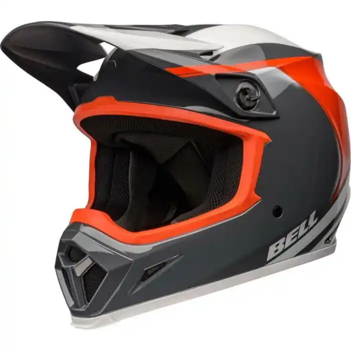 Bell Helm MX-9 Mips Dart Gloss Grau Orange XL Echt