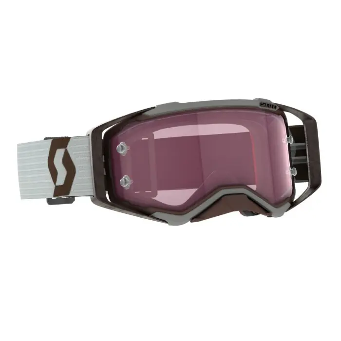 Zertifiziert Scott Brille Prospect Amplifier Grau Braun - Rose