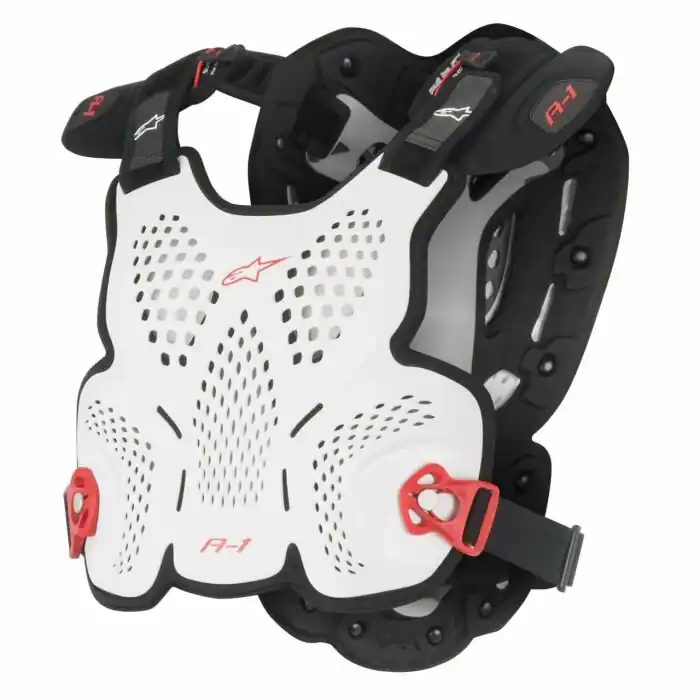Top-Angebot Alpinestars Brustpanzer A-1 Roost Guard Weiß Schwarz Rot