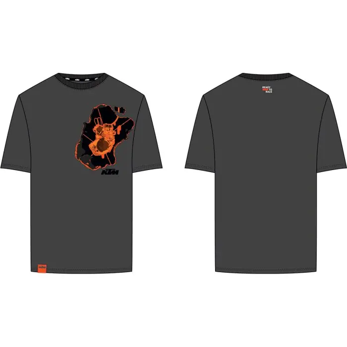 Orange Fluids Tee L Neuheit
