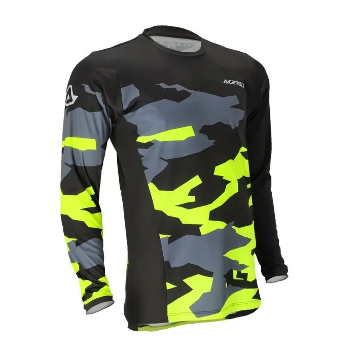 Acerbis Jersey X-Duro Winter Schwarz Gelb L Abverkauf