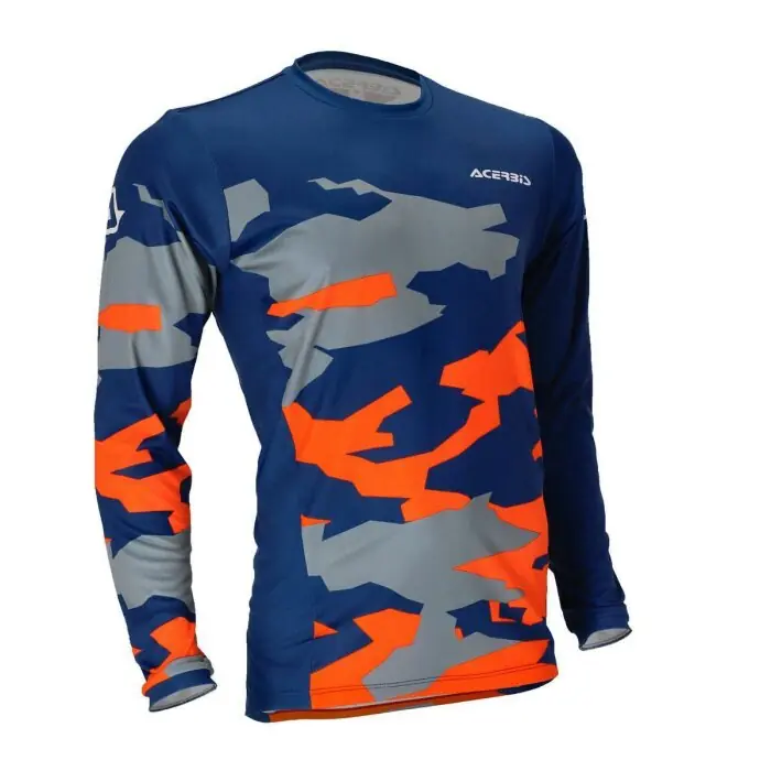 Acerbis Jersey X-Duro Winter Blau Orange M Neue Kollektion