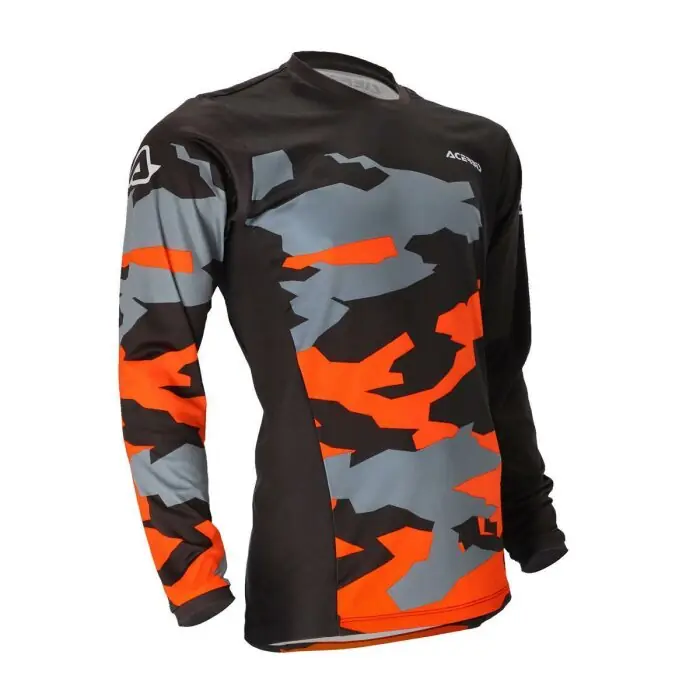 Schneller Versand Acerbis Jersey X-Duro Winter Schwarz Orange L