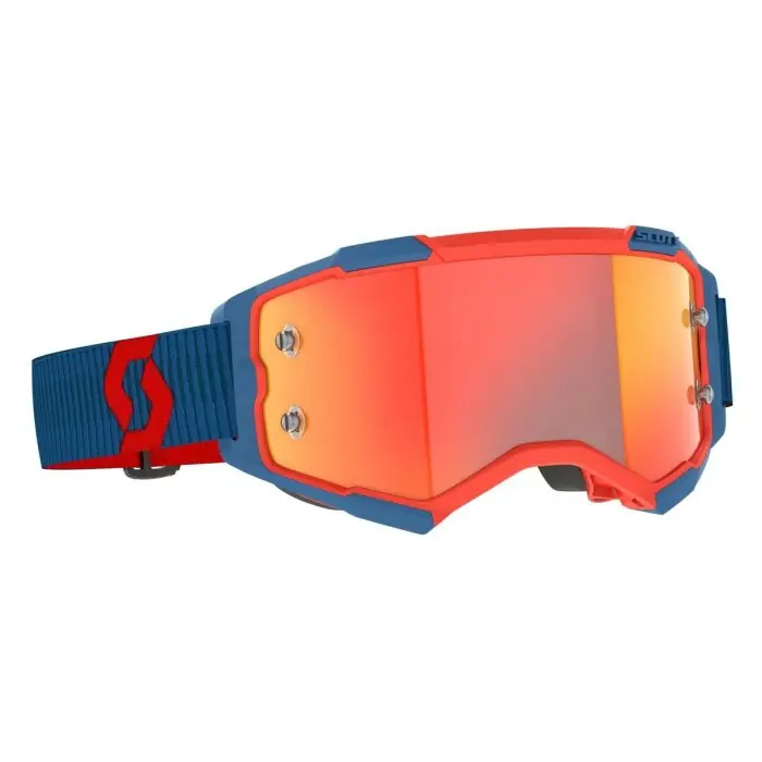 Solange Der Vorrat Reicht Scott Brille Fury Works Blau Rot - Chromeorange
