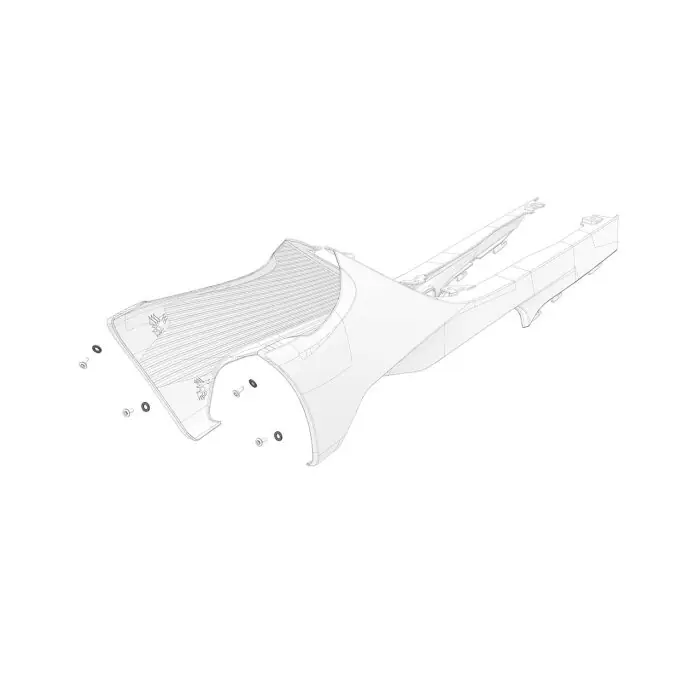 Preiswert Black spacer for front spoilers bolts