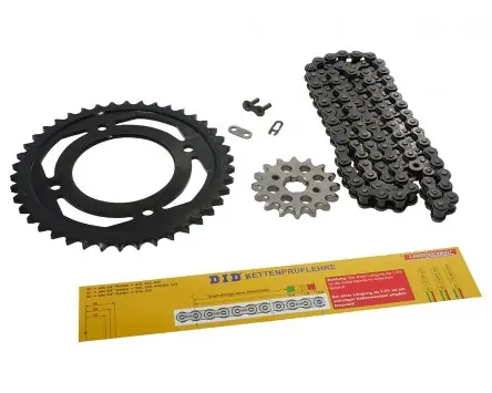 Preisreduziert Kettensatz DID 428 118 Kette kompatibel für Honda CBF JC40 125 2009 - 2016 Ritzel Kettenkit Set Kettenblatt Kettenrad Ersatz