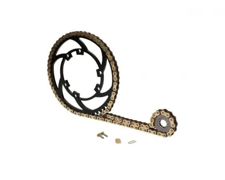 Kettensatz Prem. 13/53 Zähne kompatibel für Derbi Senda 50 R DRD 02-, Senda Expressversand