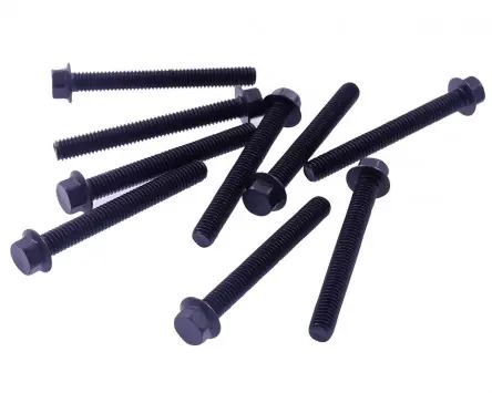 Flansch Schrauben M6x50 10 Stück schwarz Geprüft