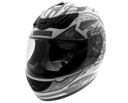 Mega-Angebot Integralhelm WACHMANN WA-30 Defensor silber / weiss glänzend