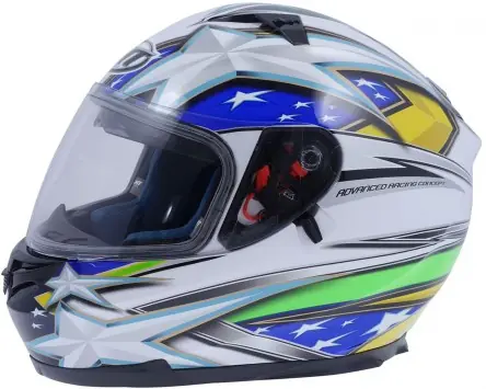 Ausverkauf Helm Blade Patriot weiss, integr. Sonnenvisier versch. Größe