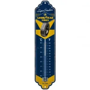 Thermometer Nostalgic Art, 65x280mm -Goodyear Super Cushion- Vintage Retro Temperaturanzeige Angebot