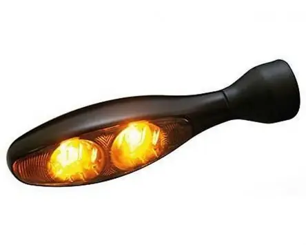 Blinker Kellermann Micro 1000 ,Dark, LED, M8, schwarz, getöntes Glas, Motorrad Markenware