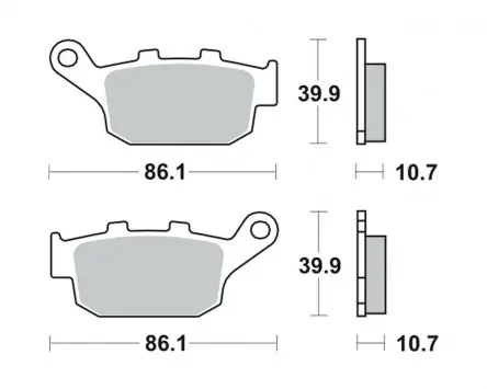 Bremsbeläge / Bremsklötze LUCAS Typ-MCB585 Online Kaufen