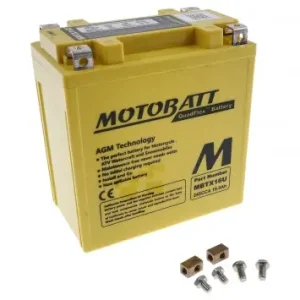 Top-Angebot Batterie 12V 19Ah MOTOBATT MBTX16U, 4-polig AGM Motorrad kompatibel für Kawasaki ZR1100, VV200, Suzuki VZR 1800, VLR 1800