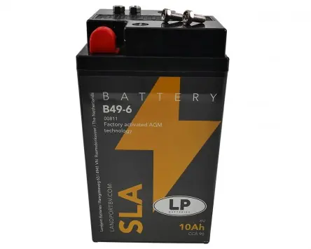 Saisonangebot Batterie LANDPORT B49-6 6V, 10Ah SLA wartungsfrei kompatibel für BMW R 25 /3, R 26 T26, R 50 /2, R50, R60 /2, R 60, R 76/3, R 69 S